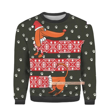 Dachshund Believe All Over Print 3d Ugly Christmas Sweater ? Usalast