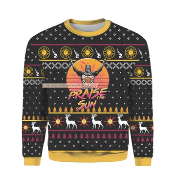 Dark Souls Star Wars Praise The Sun Ugly Christmas 3D Sweater ? Usalast