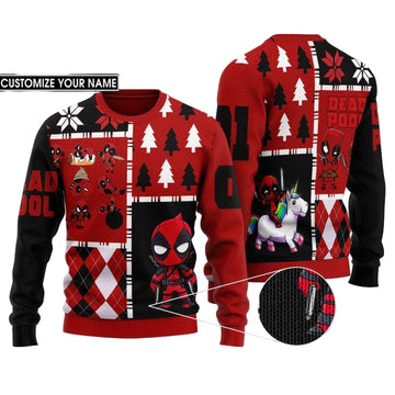 Deadpool Ugly Knitted Sweater ? Usalast