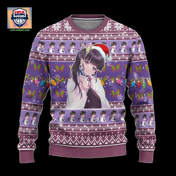 Demon Slayer Kanao Tsuyuri Anime Ugly Christmas Sweater Xmas Gift ? Usalast