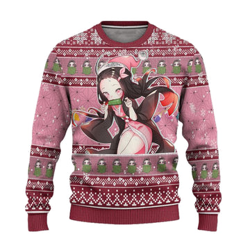 Demon Slayer Nezuko Kamado Anime Ugly Christmas Sweater Xmas Gift ? Usalast