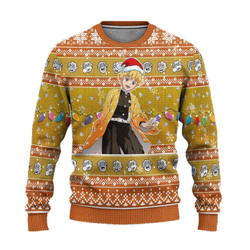 Demon Slayer Zenitsu Agatsuma Anime Ugly Christmas Sweater Xmas Gift ? Usalast