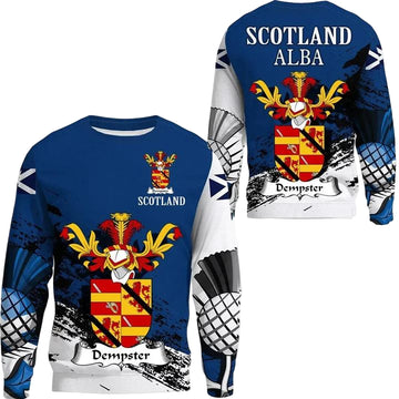 Dempster Scottish Family Crest Scotland Special Sweater A7 ? Usalast