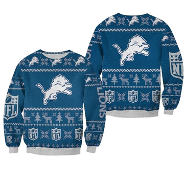 Detroit Lions Ugly Sweater Christmas 3D Sweater ? Usalast
