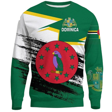 Dominica Flag And Coat Of Arms Sweater A27 ? Usalast