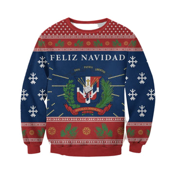 Dominican Republic Merry Christmas Style Unisex 3D Ugly Sweater ? Usalast