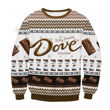Dove Chocolate Brand Ugly Christmas Sweater 2022 ? Usalast