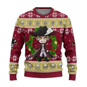 Dracule Mihawk One Piece Anime Ugly Christmas Sweater Xmas Gift ? Usalast