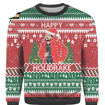 Drake Rapper Happy Holidrake Ugly Christmas Sweater ? Usalast