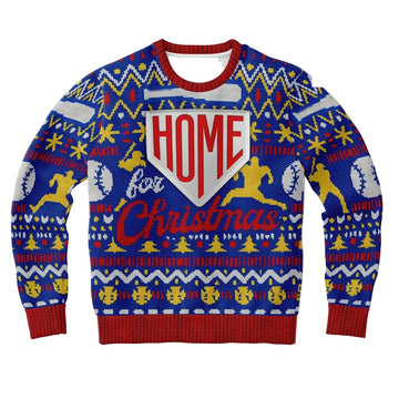 Driving Home For Tacky Baseball Lover Sports Lover 3d Ugly Christmas Sweater ? Usalast