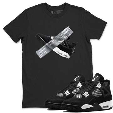 Duct Tape Sneaker Tees - Air Jordan 4 White Thunder