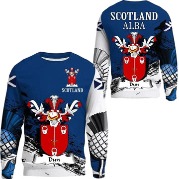 Dun Scottish Family Crest Scotland Special Sweater A7 ? Usalast
