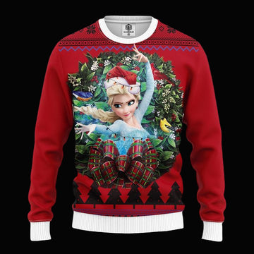Elsa From Frozen Noel Mc Ugly Christmas Sweater Thanksgiving Gift ? Usalast