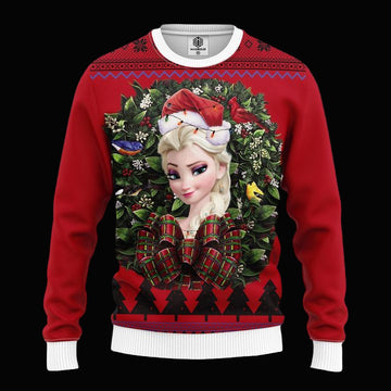 Elsa Frozen Princess Noel Mc Ugly Christmas Sweater Thanksgiving Gift ? Usalast