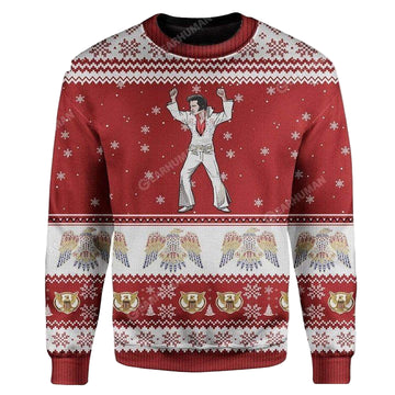 Elvis Presley Red Christmas Sweater ? Usalast