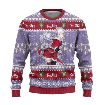 Emilia Anime Ugly Christmas Sweater Custom Re Zero Xmas Gift ? Usalast