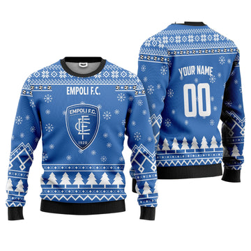 Empoli F.C 1909 Personalized Ugly Christmas Sweater Blue Version ? Usalast