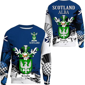 Emslie Scottish Family Crest Scotland Special Sweater A7 ? Usalast