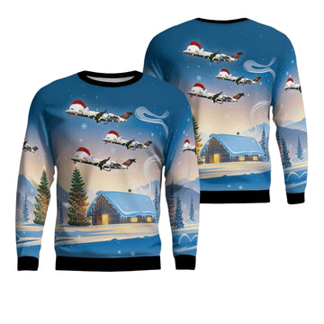 Endeavor Air Bombardier CRJ-200ER Christmas Sweater 3D ? Usalast
