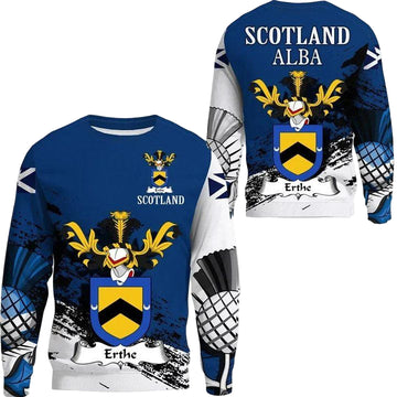 Erthe Scottish Family Crest Scotland Special Sweater A7 ? Usalast