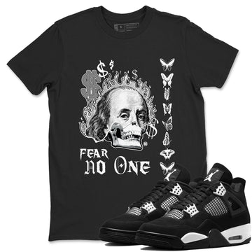 Fear No One Sneaker Tees - Air Jordan 4 White Thunder