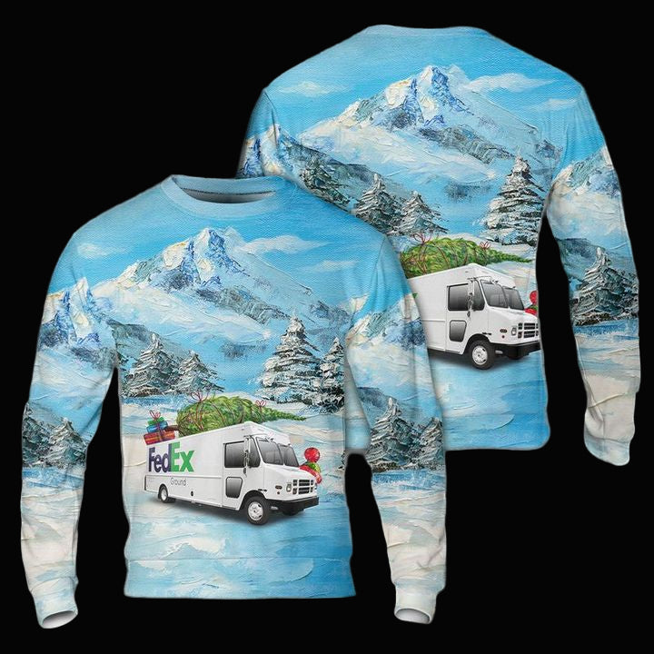 FedEx Truck Christmas Sweater 3D ? Usalast