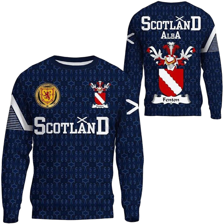 Fenton Family Crest Sweater Scottish Home ? 1991 Style A7 ? Usalast