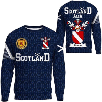 Fenton Family Crest Sweater Scottish Home ? 1991 Style A7 ? Usalast