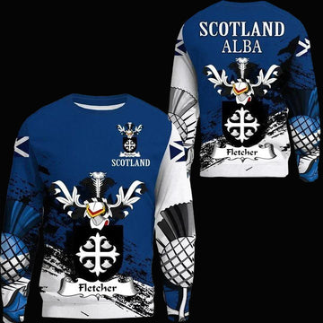 Fletcher Scottish Family Crest Scotland Special Sweater A7 ? Usalast
