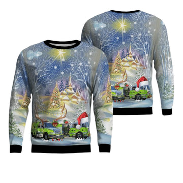 Florida Miami-Dade Fire Rescue Department Christmas Sweater 3D ? Usalast