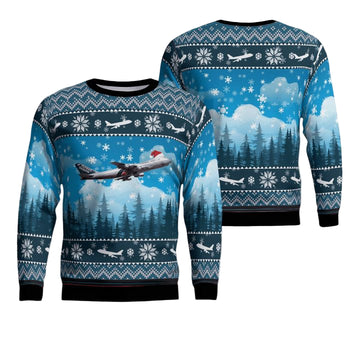 Flying Tiger Line Boeing 747-132SF Christmas AOP Sweater ? Usalast