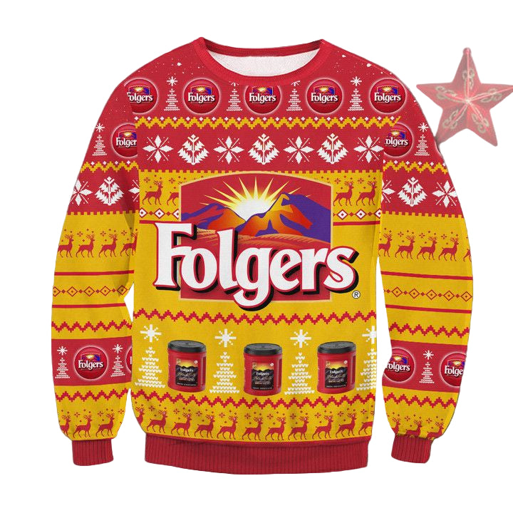 Folgers Coffee Ugly Christmas Sweater 2022 ? Usalast