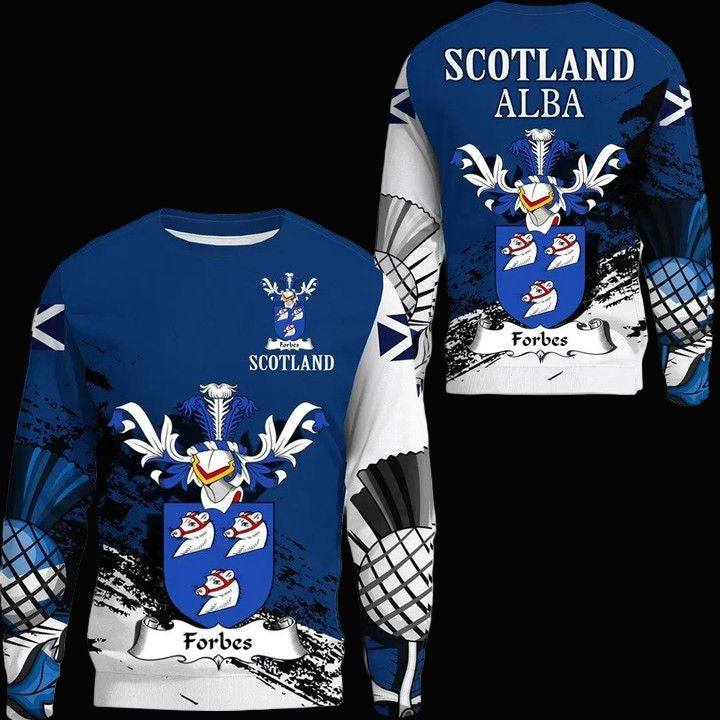 Forbes Ii Scottish Family Crest Scotland Special Sweater A7 ? Usalast