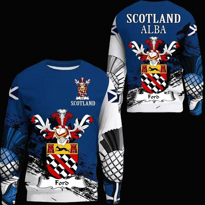 Ford Scottish Family Crest Scotland Special Sweater A7 ? Usalast
