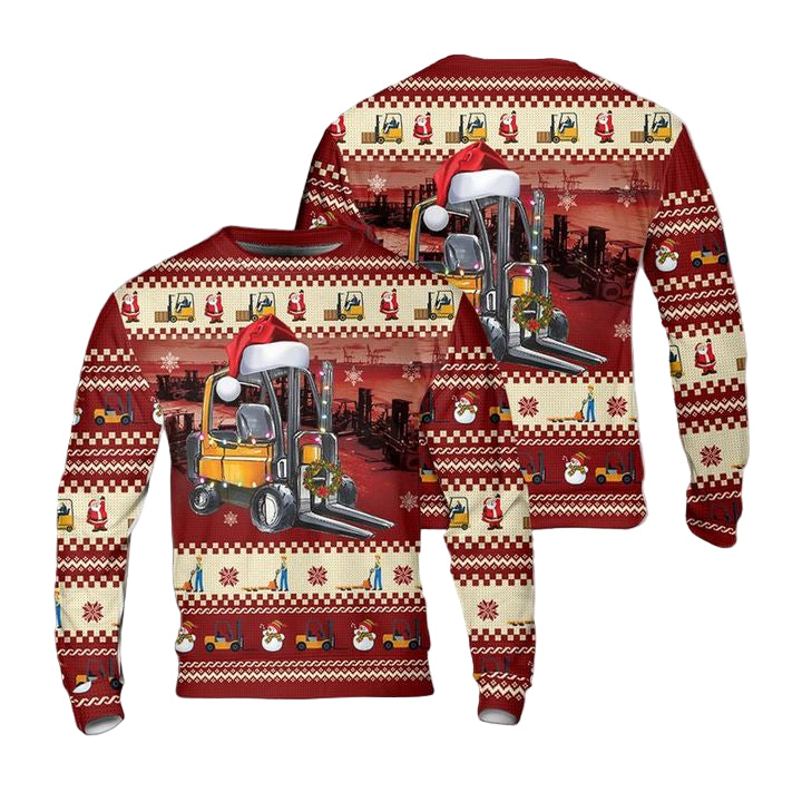 Forklift Christmas Sweater 3D ? Usalast