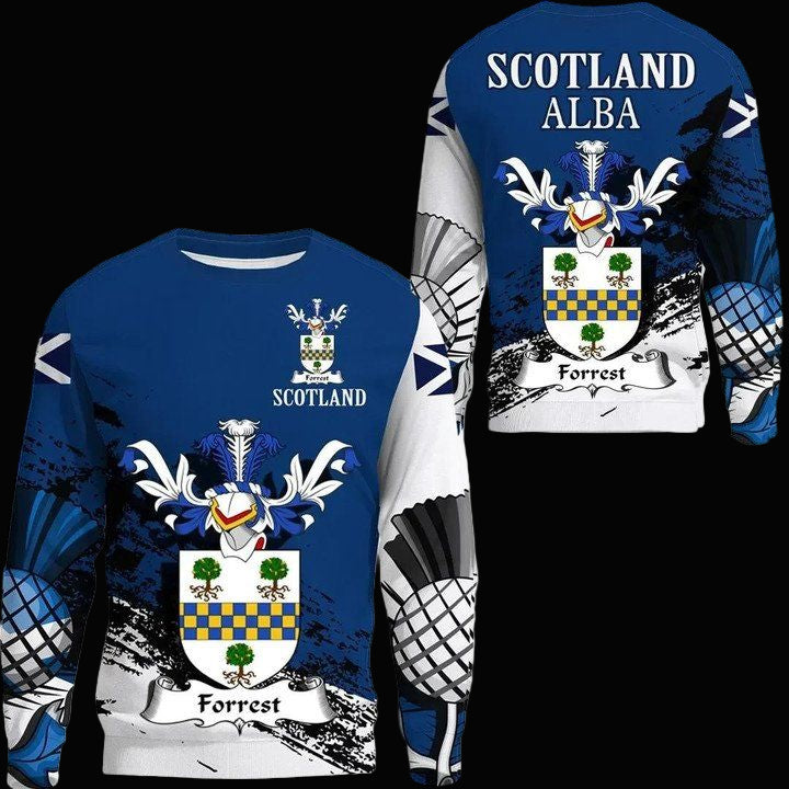 Forrest Scottish Family Crest Scotland Special Sweater A7 ? Usalast