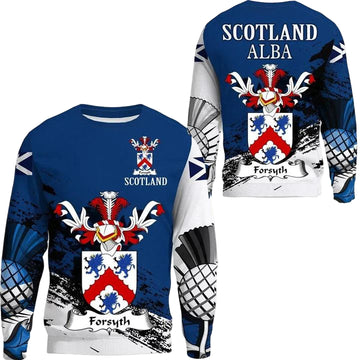 Forsyth Scottish Family Crest Scotland Special Sweater A7 ? Usalast