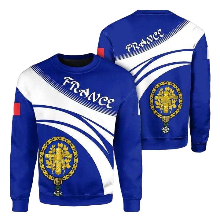 France Coat Of Arms Sweater Cricket Style J5W ? Usalast