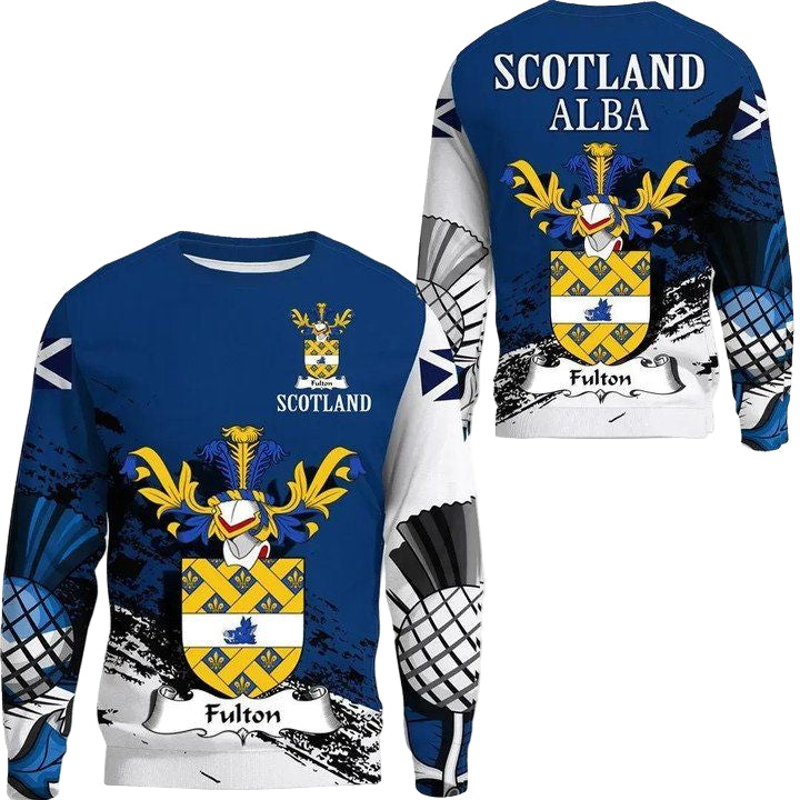 Fulton Scottish Family Crest Scotland Special Sweater A7 ? Usalast