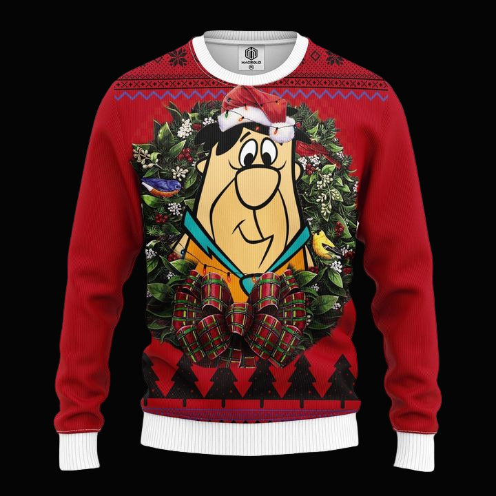 Funny Flintstone Noel Mc Ugly Christmas Sweater Thanksgiving Gift ? Usalast