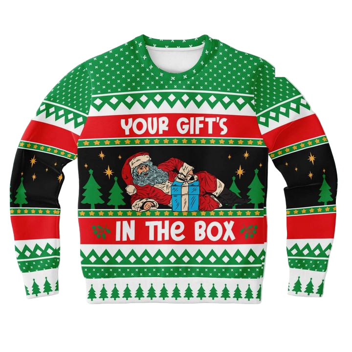 Funny Santa Naughty Santa Humor Eve Adult Gag 3d Ugly Christmas Sweater ? Usalast