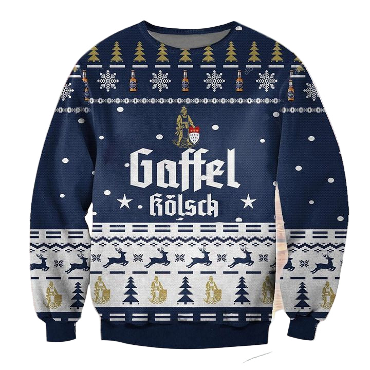 Gaffel Kolsch Beer Ugly Christmas Sweater 2022 ? Usalast