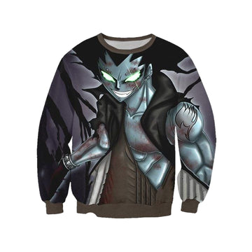 Gajeel Shadow Iron Dragon Sweater ? Fairy Tail 3D Printed Sweater ? Usalast