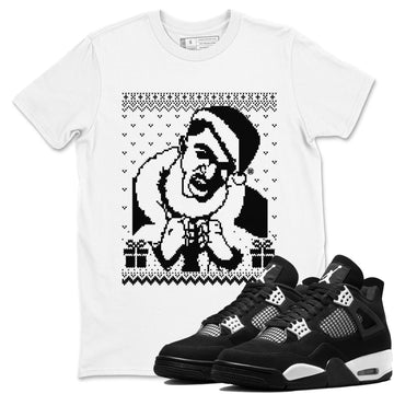 Gangster Wrapper Sneaker Tees - Air Jordan 4 White Thunder