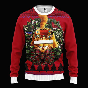 Garfield King Noel Mc Ugly Christmas Sweater Thanksgiving Gift ? Usalast