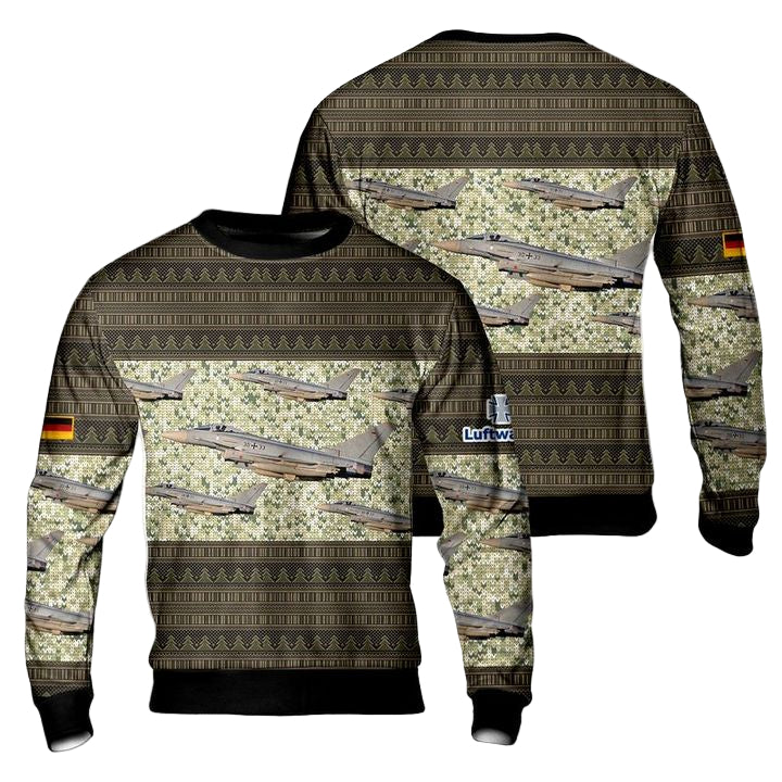German Air Force Luftwaffe Eurofighter EF-2000 Typhoon S Sweater 3D ? Usalast