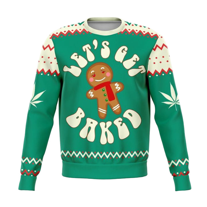 Get Baked Funny Meme 2022 Design 3d Ugly Christmas Sweater ? Usalast