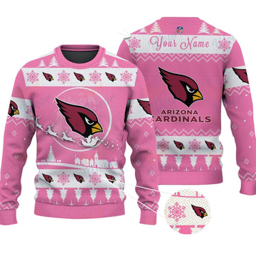 Arizona Cardinals NFL Ugly Christmas Sweater - Name Customized