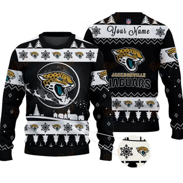 Jacksonville Jaguars NFL Ugly Christmas Sweater - Name Customized