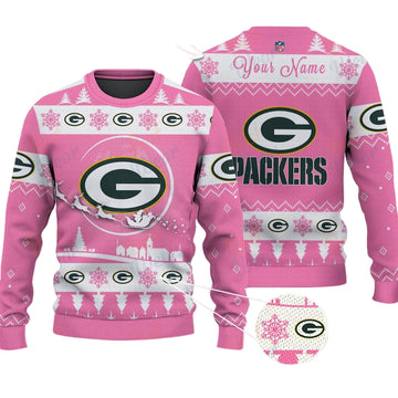 Green Bay Packers NFL Ugly Christmas Sweater - Name Customized